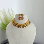 Matte Gold Yamika Non idol necklace