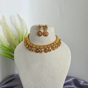 Matte Gold Yamika Non idol necklace
