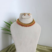 Palakka Nagapadam Enamel Necklace