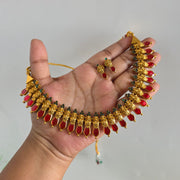 Palakka Nagapadam Enamel Necklace