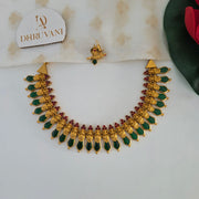 Palakka Nagapadam Enamel Necklace
