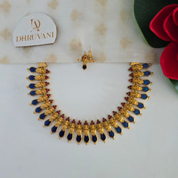 Palakka Nagapadam Enamel Necklace
