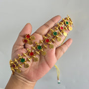 Flower enamel Coin choker