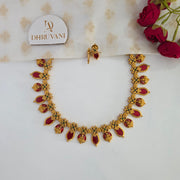 Palakka lakshmi enamel necklace