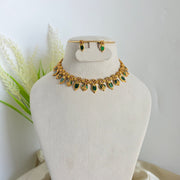Palakka lakshmi enamel necklace