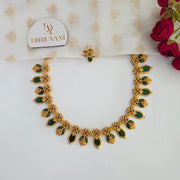 Palakka lakshmi enamel necklace