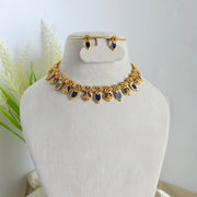 Palakka lakshmi enamel necklace