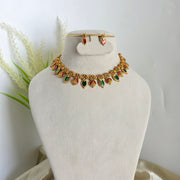 Palakka lakshmi enamel necklace