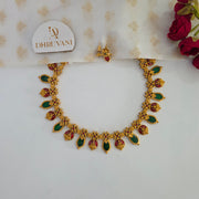 Palakka lakshmi enamel necklace