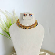 Budget mango enamel necklace
