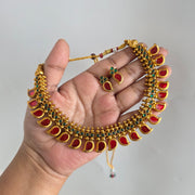 Budget mango enamel necklace