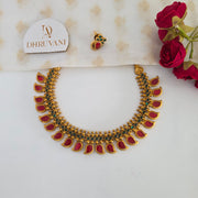 Budget mango enamel necklace
