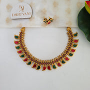 Budget mango enamel necklace