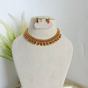Budget mango enamel necklace
