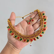 Budget mango enamel necklace