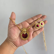 Palakka Circle Chain Maroon