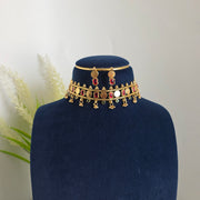 Coin multicolor choker