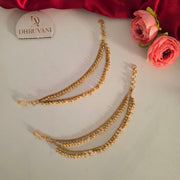 Gold 2 layer Earchain Maati (1 pair)