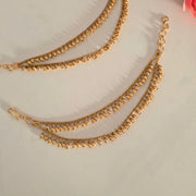 Gold 2 layer Earchain Maati (1 pair)