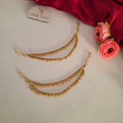 Gold 2 layer Earchain Maati (1 pair)