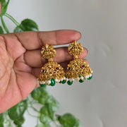 Green Antique lakshmi Jhumka