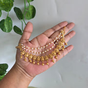 Lakshmi Pearl 3 layer Earchain Maati