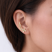 Daisy Diamond Earcuff