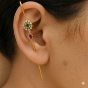Needle Earcuff earrings